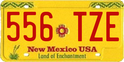 NM license plate 556TZE