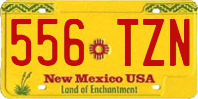 NM license plate 556TZN