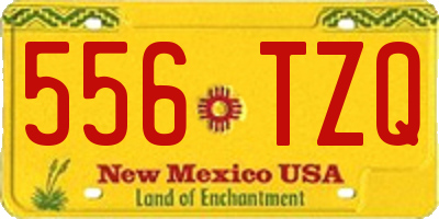 NM license plate 556TZQ