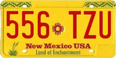 NM license plate 556TZU