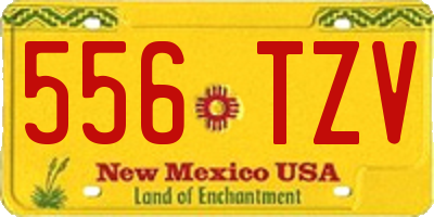 NM license plate 556TZV