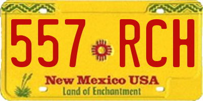 NM license plate 557RCH