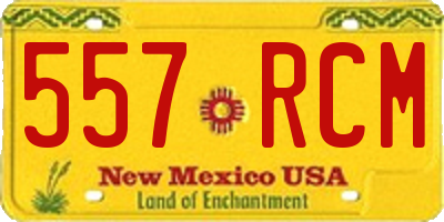 NM license plate 557RCM