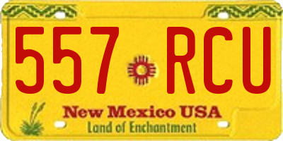 NM license plate 557RCU