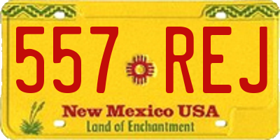 NM license plate 557REJ
