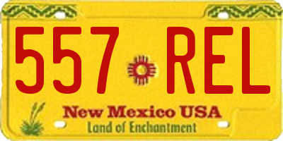 NM license plate 557REL