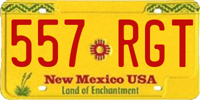 NM license plate 557RGT