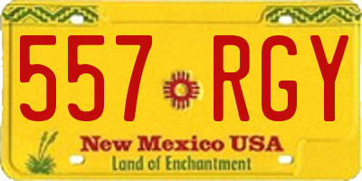 NM license plate 557RGY