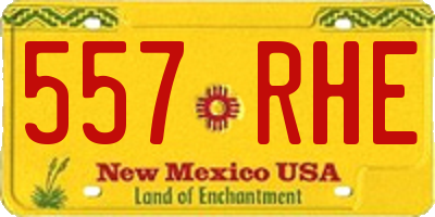 NM license plate 557RHE