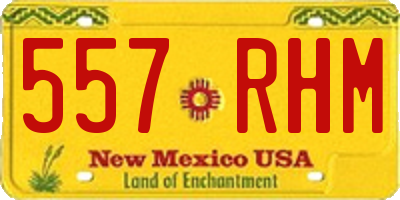 NM license plate 557RHM