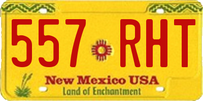 NM license plate 557RHT