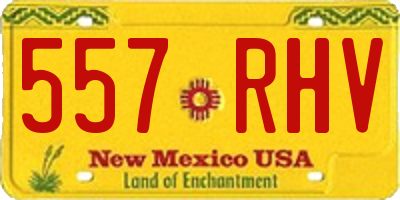 NM license plate 557RHV