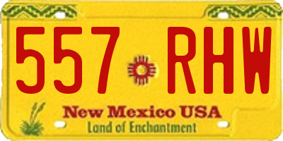 NM license plate 557RHW