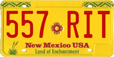 NM license plate 557RIT