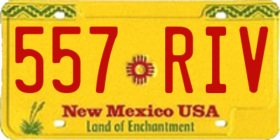 NM license plate 557RIV