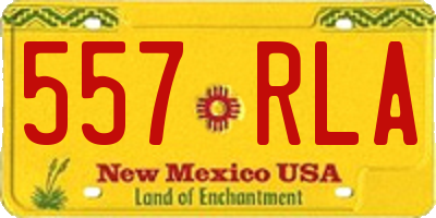 NM license plate 557RLA