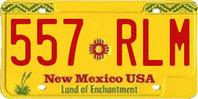 NM license plate 557RLM