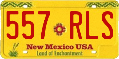 NM license plate 557RLS
