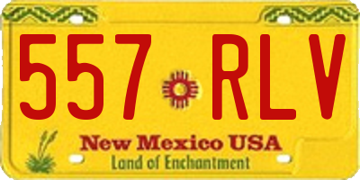 NM license plate 557RLV