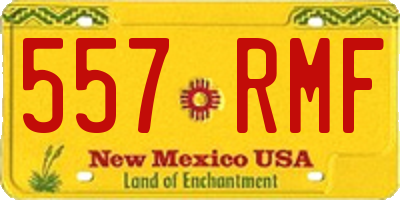 NM license plate 557RMF