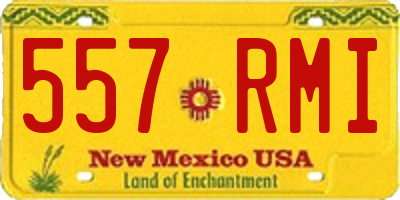 NM license plate 557RMI