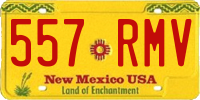 NM license plate 557RMV
