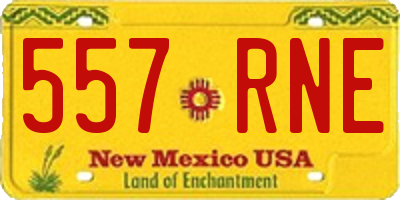 NM license plate 557RNE