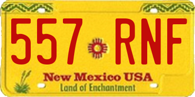 NM license plate 557RNF