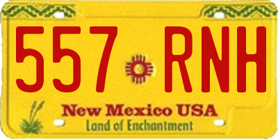 NM license plate 557RNH