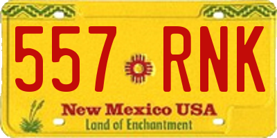 NM license plate 557RNK