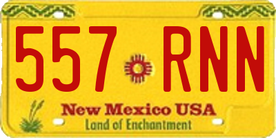 NM license plate 557RNN