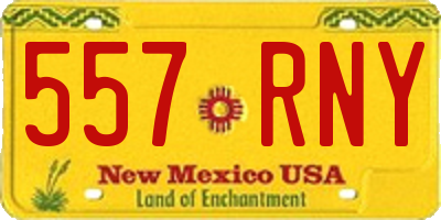 NM license plate 557RNY