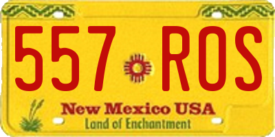 NM license plate 557ROS