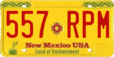 NM license plate 557RPM