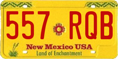 NM license plate 557RQB