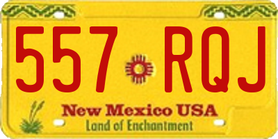 NM license plate 557RQJ