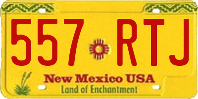 NM license plate 557RTJ