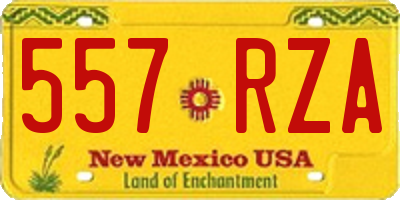 NM license plate 557RZA