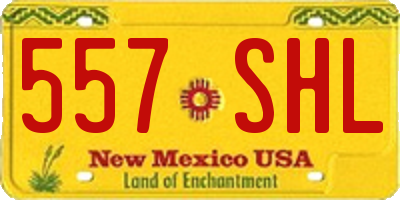 NM license plate 557SHL