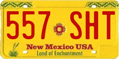 NM license plate 557SHT