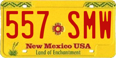NM license plate 557SMW