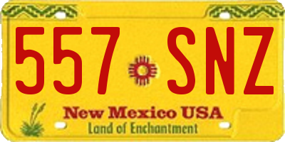 NM license plate 557SNZ