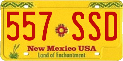 NM license plate 557SSD
