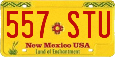 NM license plate 557STU