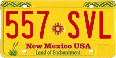 NM license plate 557SVL