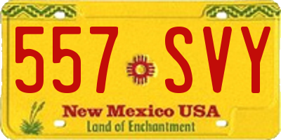 NM license plate 557SVY