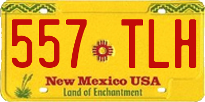 NM license plate 557TLH