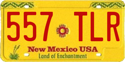 NM license plate 557TLR