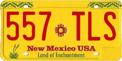 NM license plate 557TLS