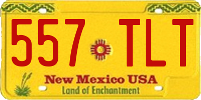 NM license plate 557TLT